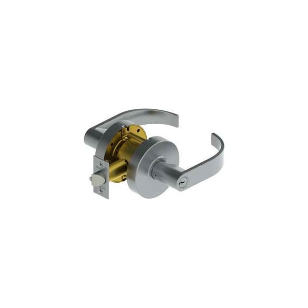 Hager Companies 2580 Grade 2 Cylindrical Lock - Storeroom 2-3/4" Us26d Arc Scc Kd Asa 258002N26D000ACDA - main